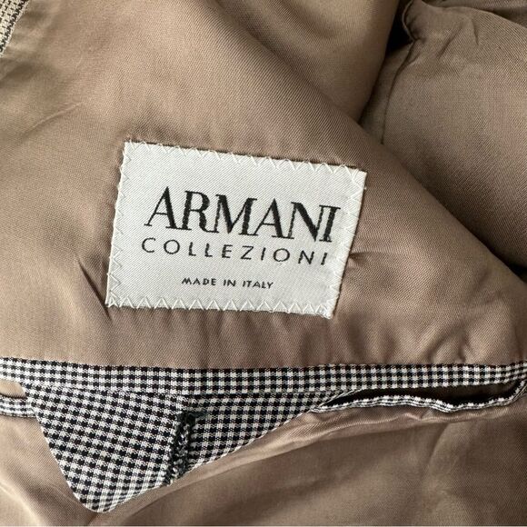 Armani Collezioni checkered blazer size 42L - Picture 5 of 6